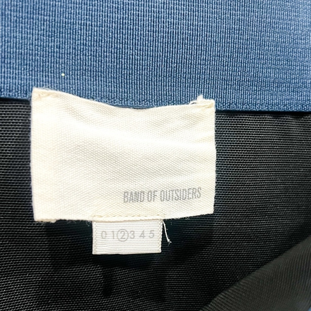 BAND OF OUTSIDERS Navy Color Stripe Bandage Skirt (Sz 2) - Picture 2 of 5